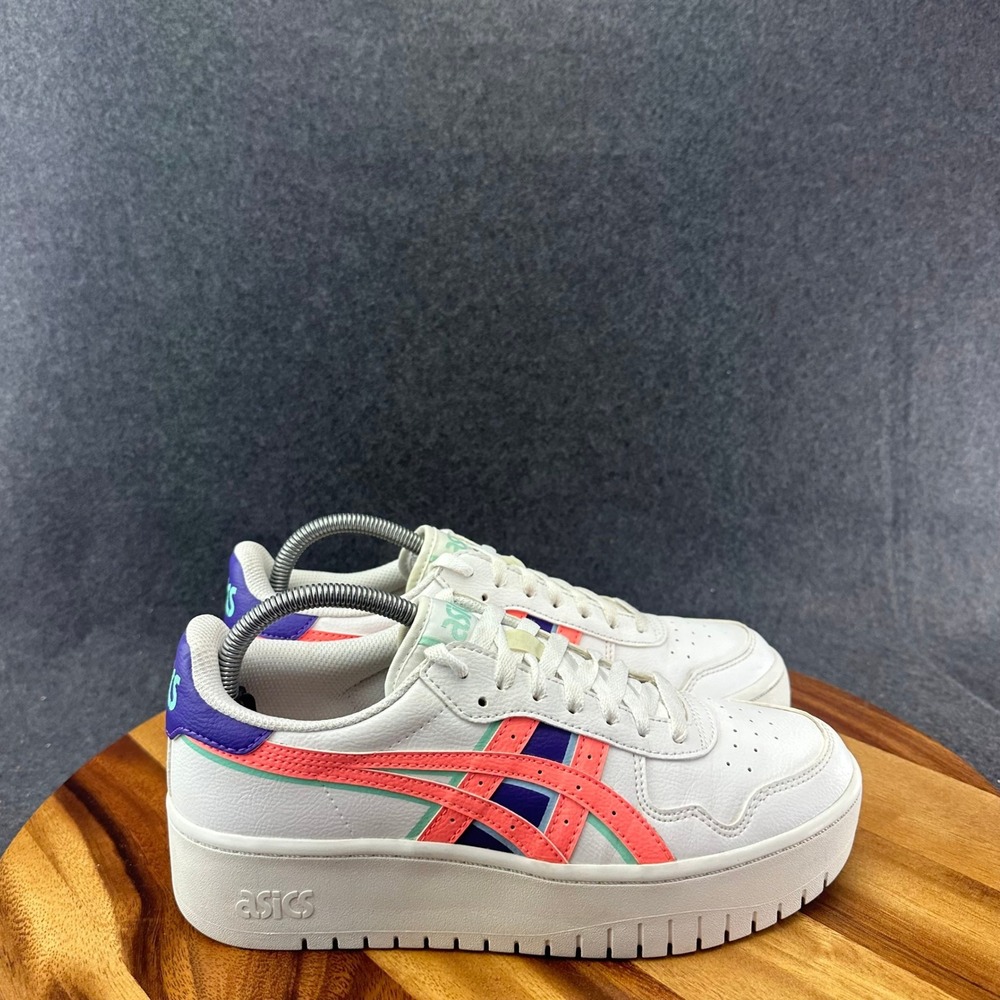 Asics Platform Japan S Womens Size 9.5 US White Leather Sneakers Shoes 1202A323